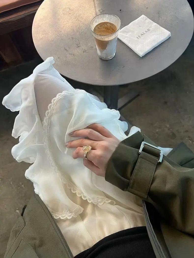 Pleated Mini Ruffle Designer Skirt