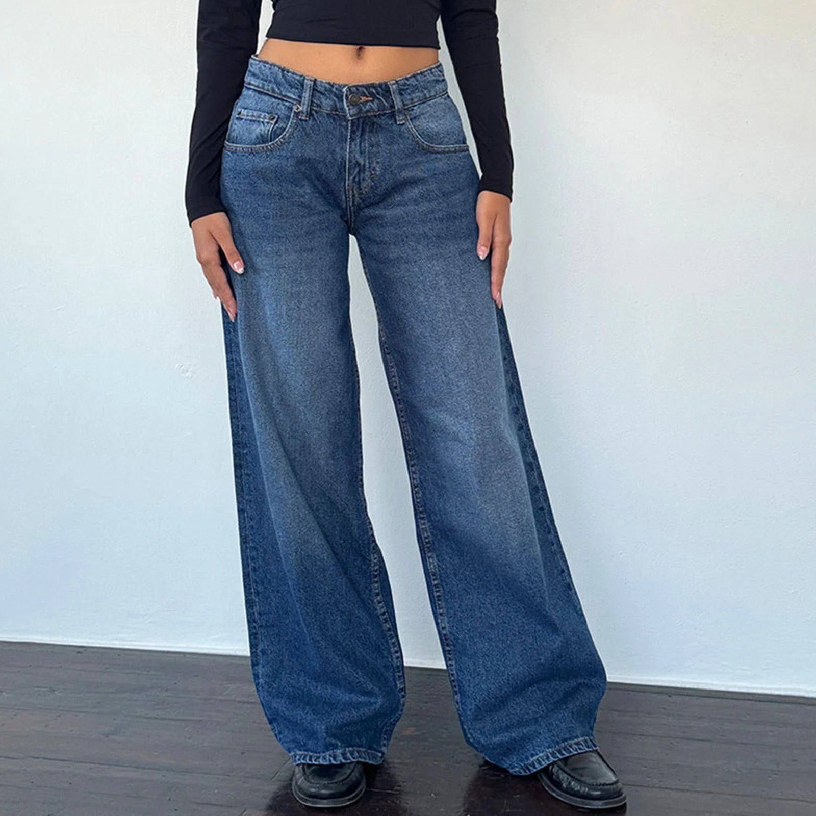 Low Rise Baggy Boyfriend Jeans