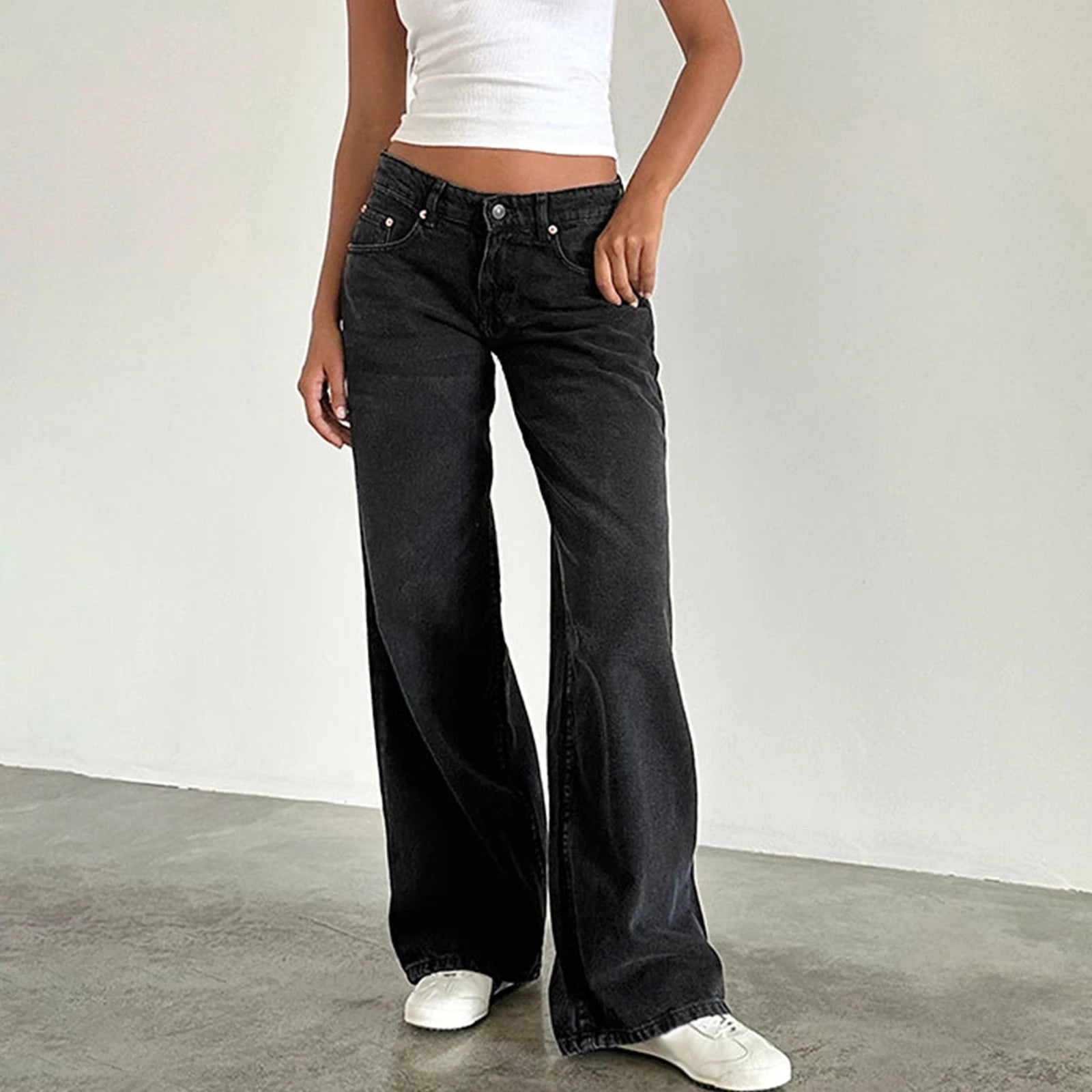 Low Rise Baggy Boyfriend Jeans