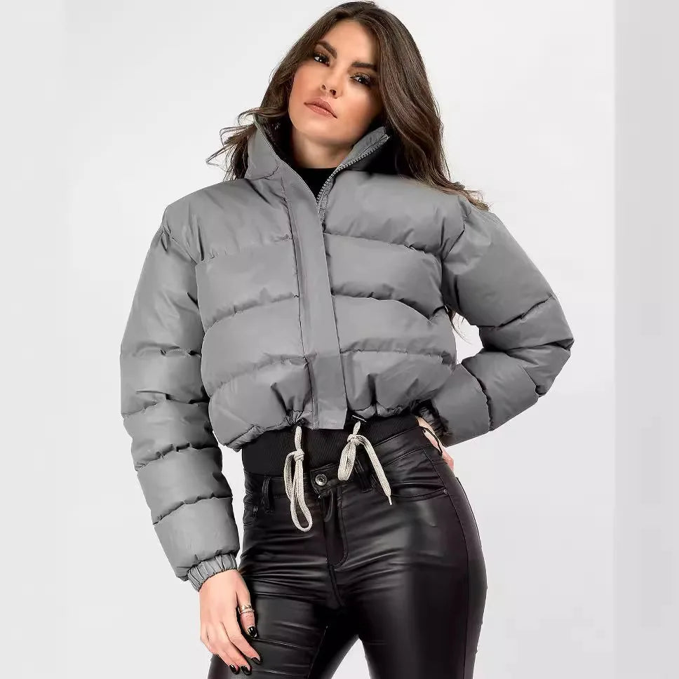 Stand Collar Warm Puffer Jacket