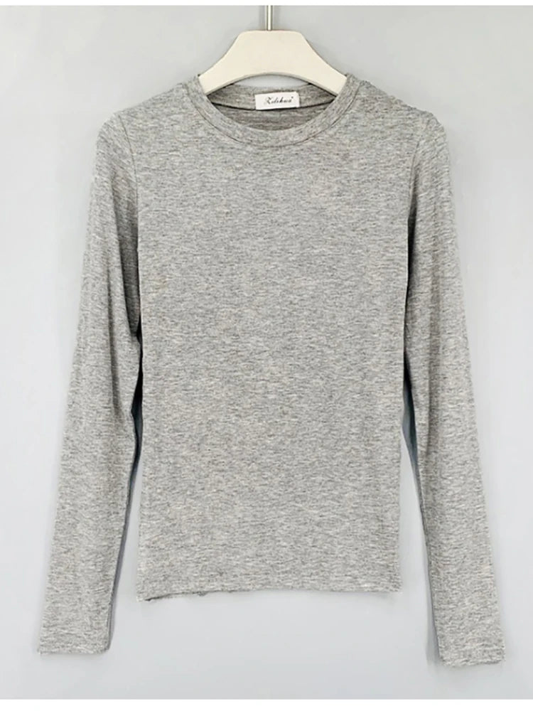 Slim Fit Cotton Long Sleeve T-Shirt