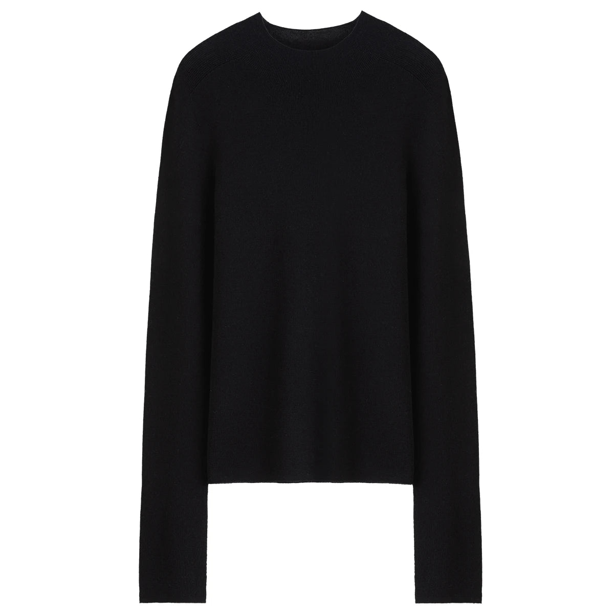 Seamless Half-High Collar Wool Pullover