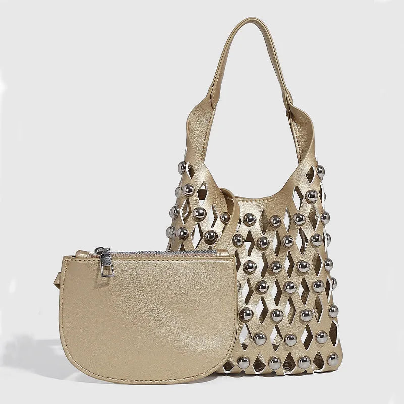 Y2K Chain Vintage Bucket Bag