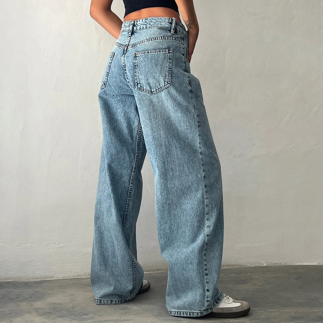 Low Rise Baggy Boyfriend Jeans
