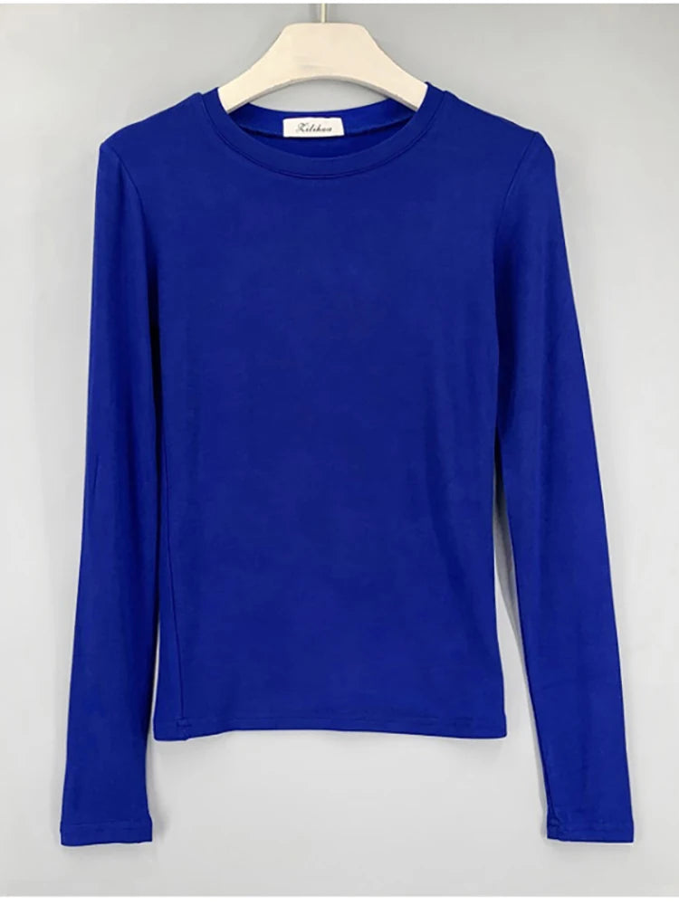 Slim Fit Cotton Long Sleeve T-Shirt