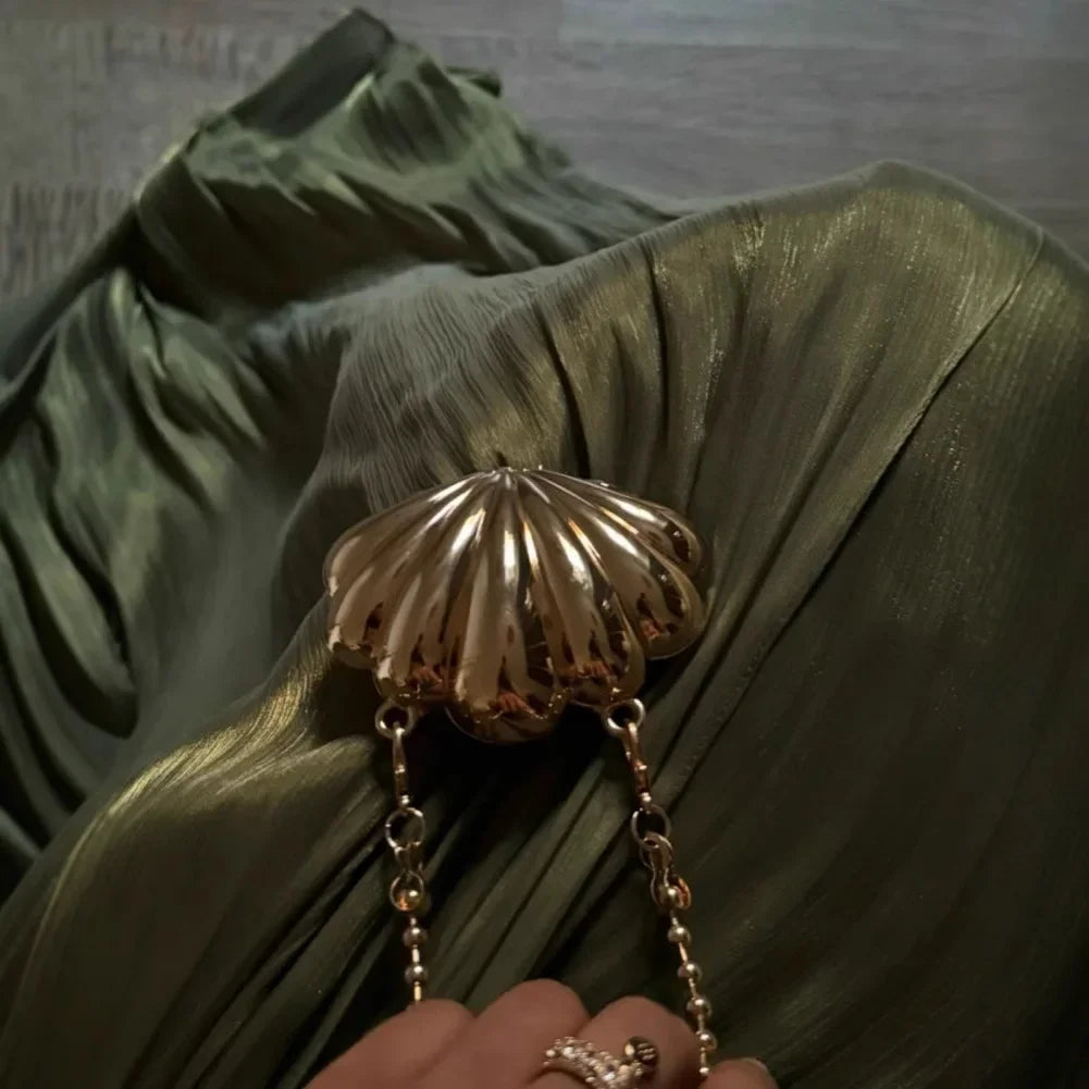 Corseted Pleated Evening Dress With Ribbons