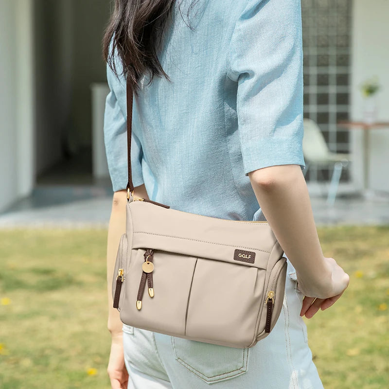 Nylon Mini Bucket Crossbody Purse