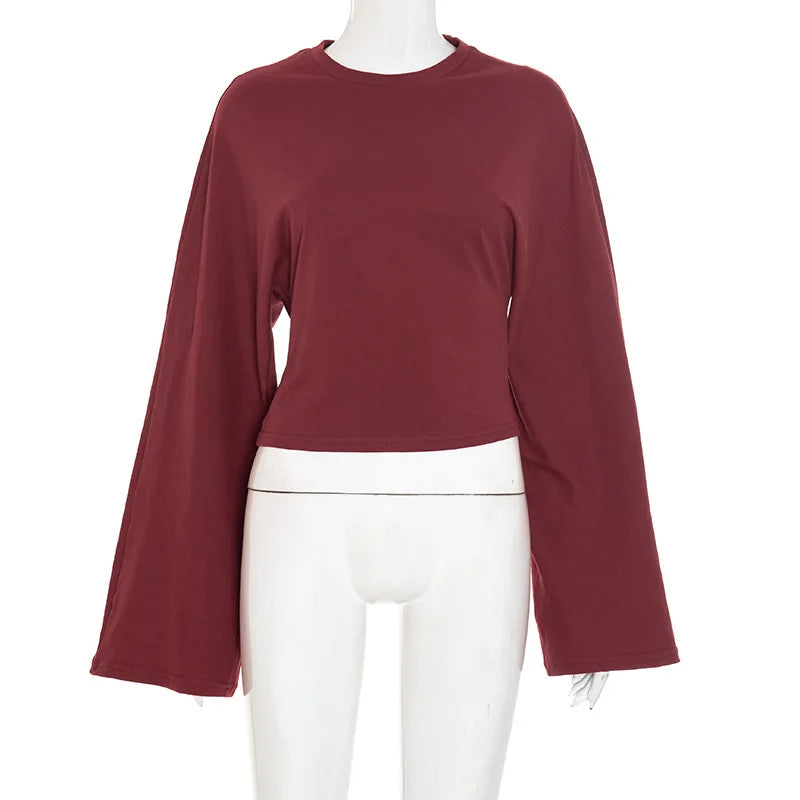 White Bandage High Waist Pullover Tee