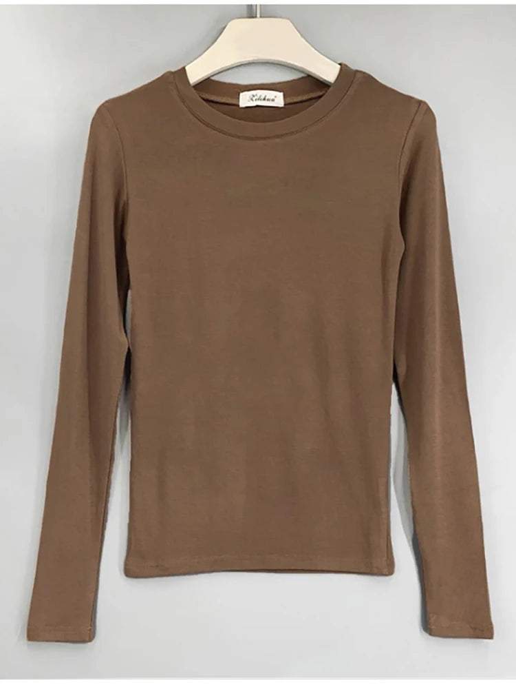 Slim Fit Cotton Long Sleeve T-Shirt