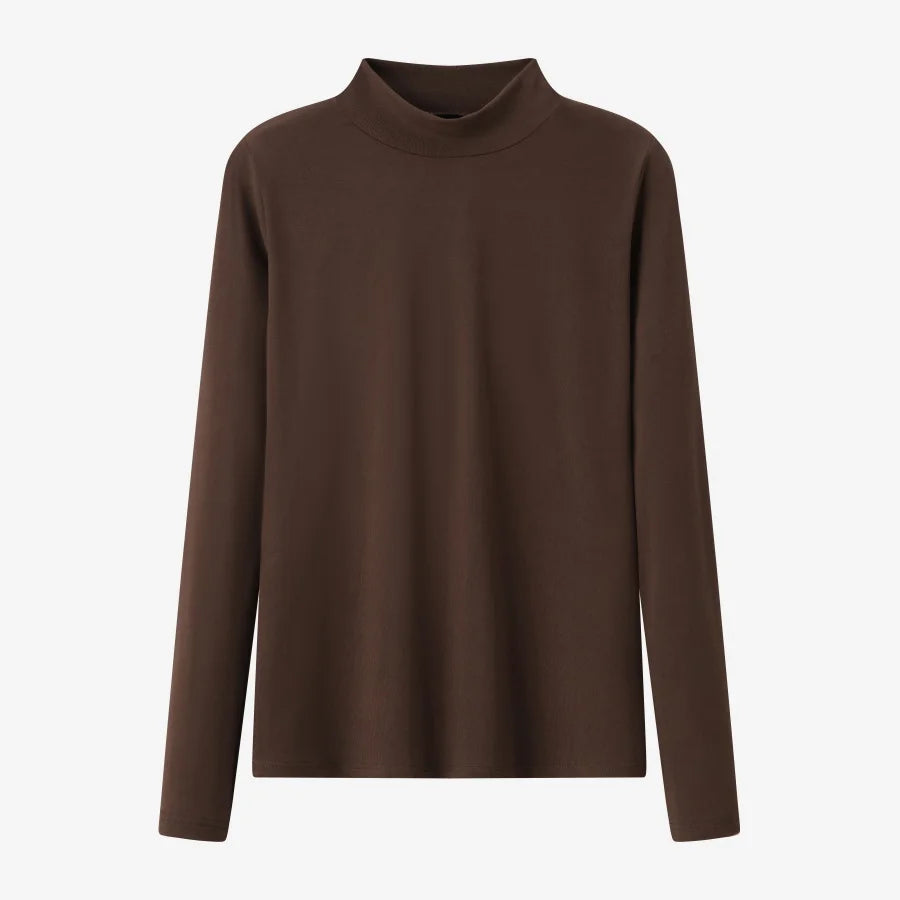 Mockneck Slip Satin Adjustable Floor-Length Dress