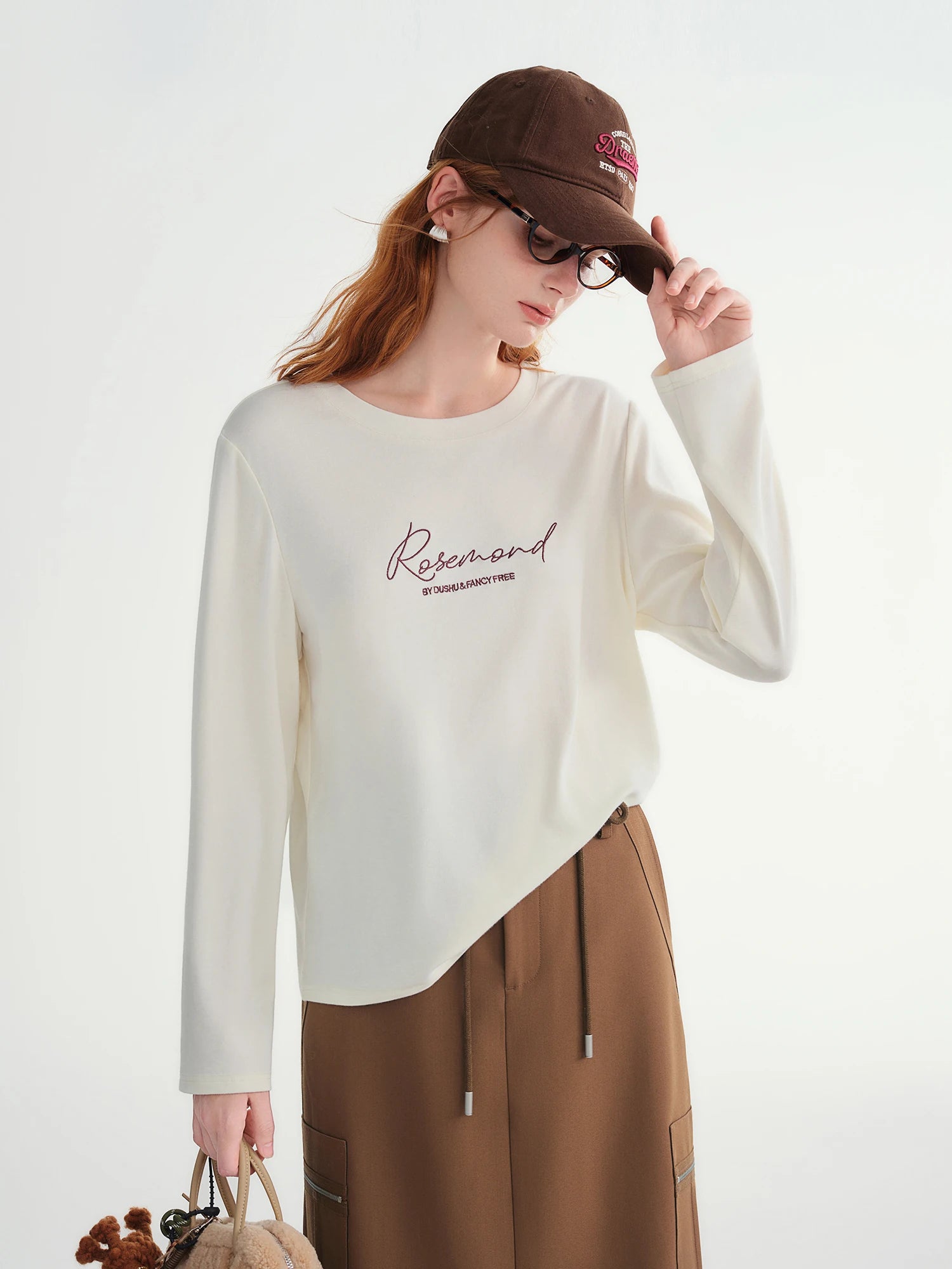 Embroidered Long Sleeve T-Shirt