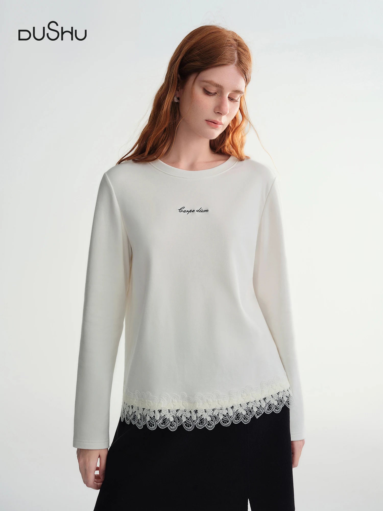 Embroidered Long Sleeve T-Shirt